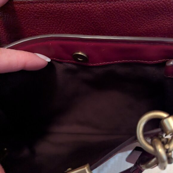 Coach Small Dreamer Satchel Burgundy 38551 - Picture 8 of 16